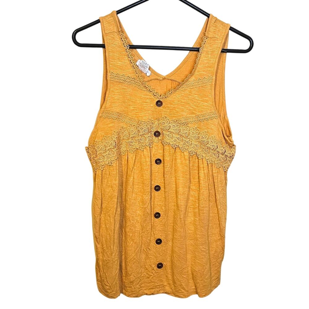 Eyeshadow Size Medium M Golden Rod Embroidered Boho Bohemian Button Top Blouse